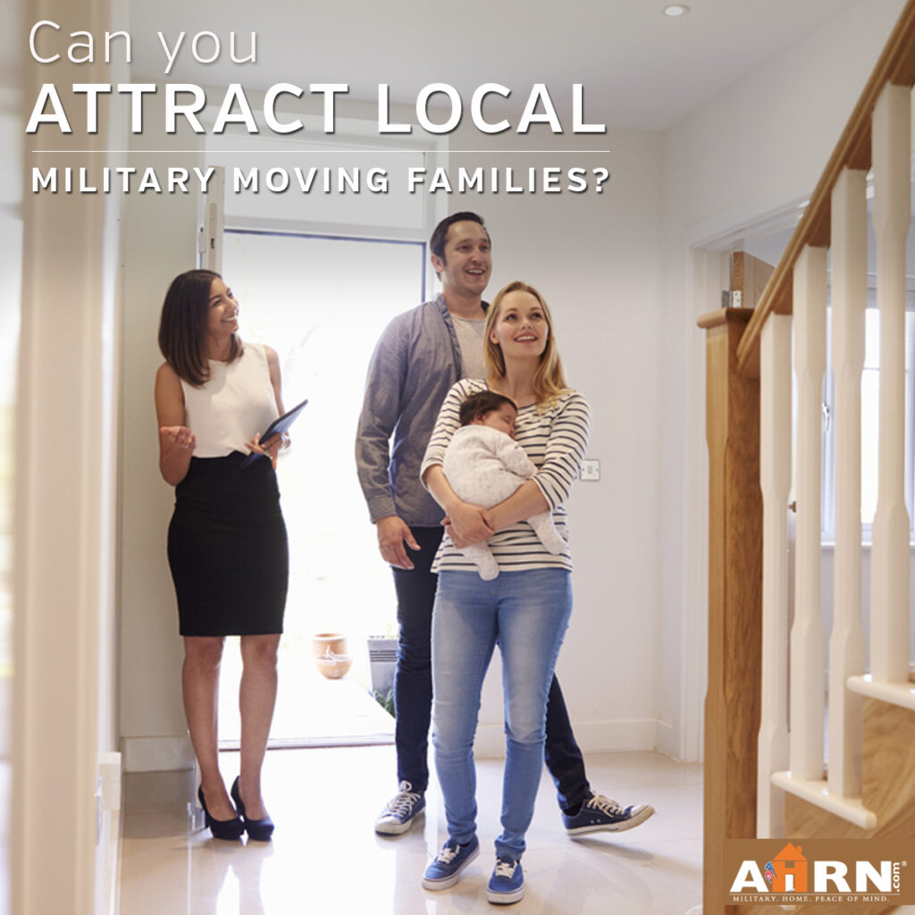 A family entering a home, the mom is holding the baby and the realtor is giving them details on the home