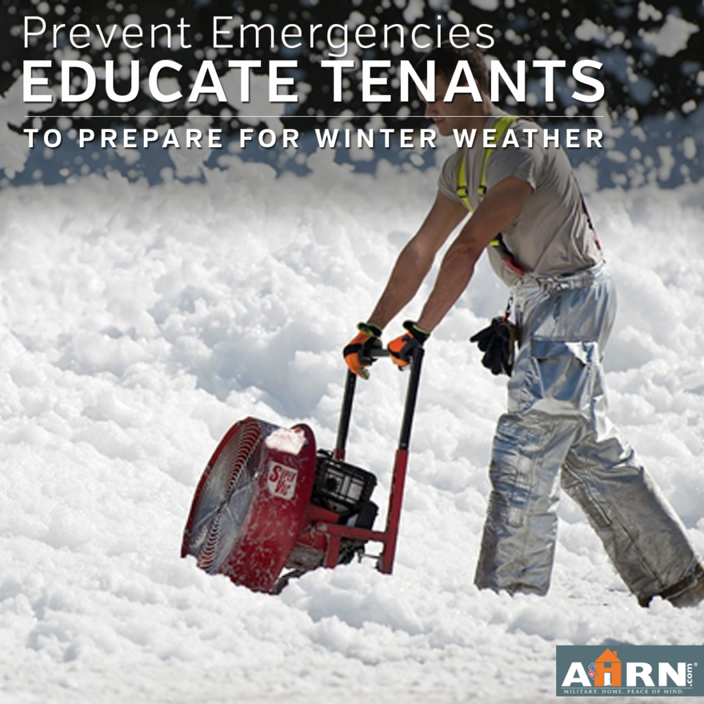 Man pushing a snow blower though a bunch of snow